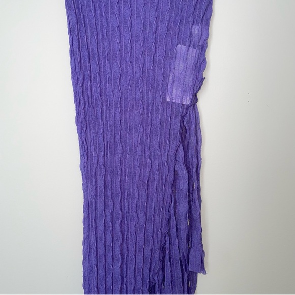 Purple Ruffle Asymmetrical Skirt‎ - Picture 2 of 4